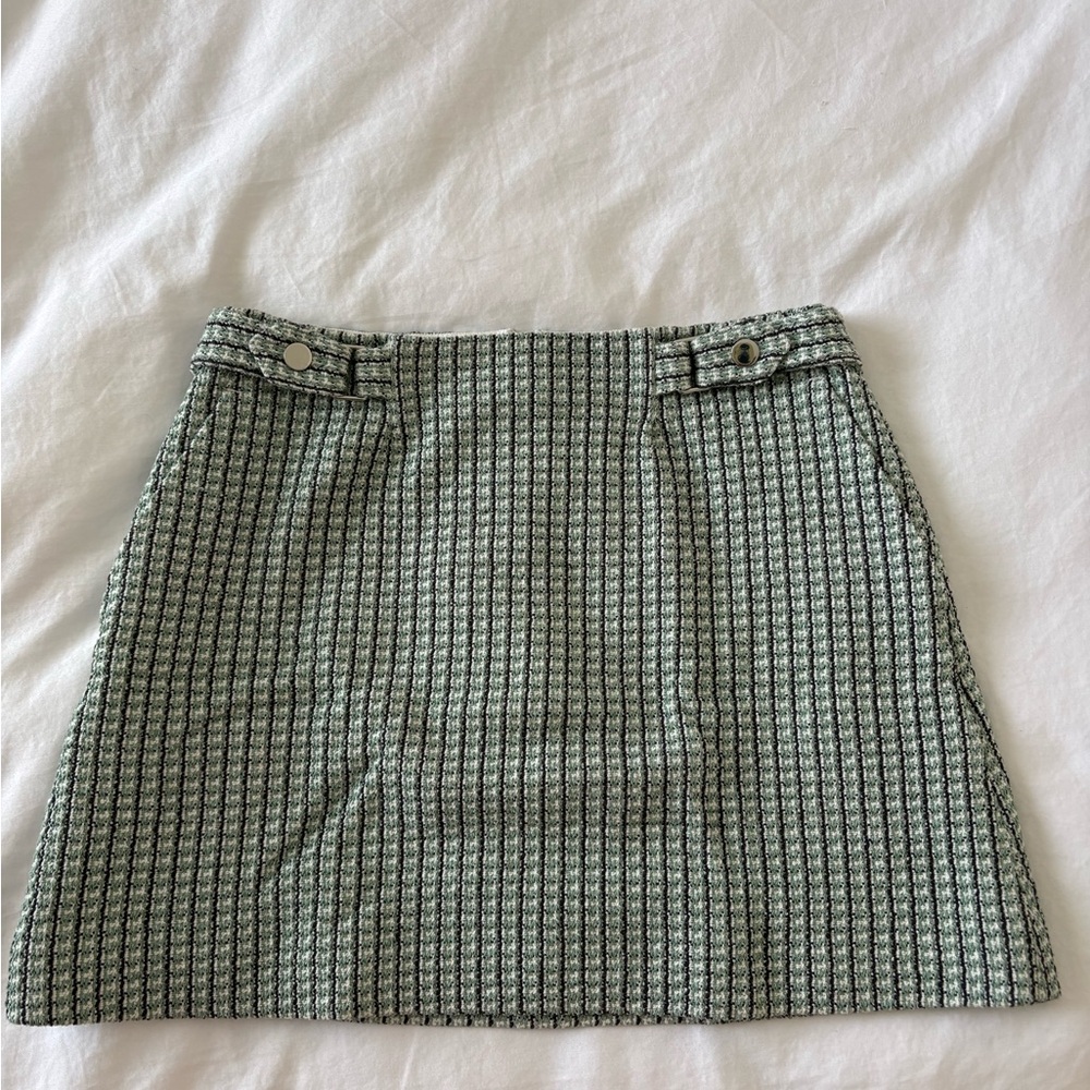 Club Monaco Black and White Mini Skirt